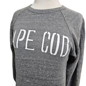 Kiel James Patrick Vacation Collection Gray Cape Cod Crewneck Sweatshirt Size S